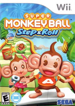 Box artwork for Super Monkey Ball: Step & Roll.