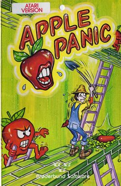 Box artwork for Apple Panic.