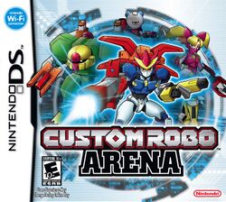 Box artwork for Custom Robo Arena.