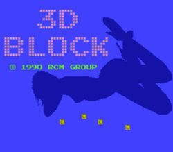 Box artwork for 3D Block.