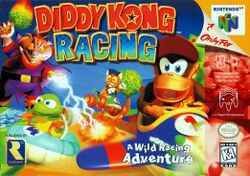 Box artwork for Diddy Kong Racing.