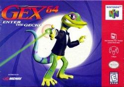 Box artwork for Gex: Enter the Gecko.