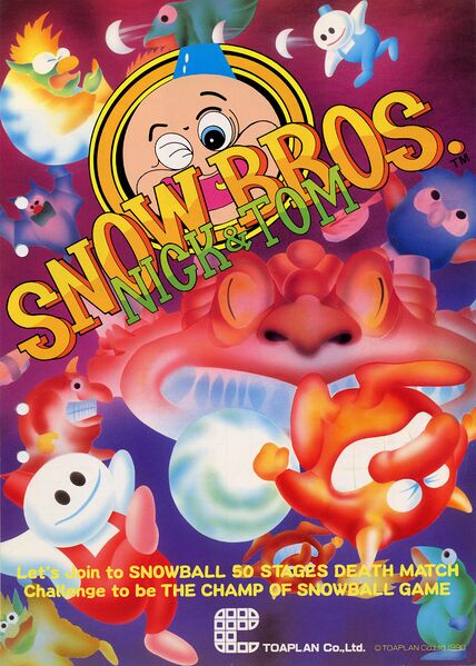 File:Snow Bros arcade flyer.jpg