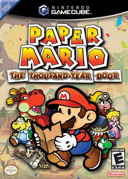 Box artwork for Paper Mario: The Thousand-Year Door.