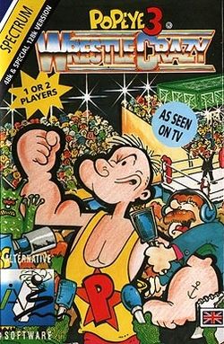 Box artwork for Popeye 3: Wrestle Crazy.
