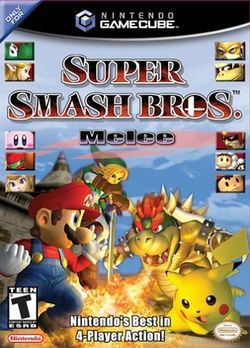 Box artwork for Super Smash Bros. Melee.