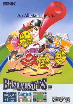 Box artwork for Baseball Stars Professional.