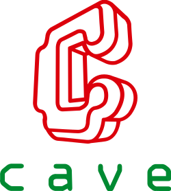 Cave's company logo.
