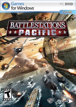 Box artwork for Battlestations: Pacific.