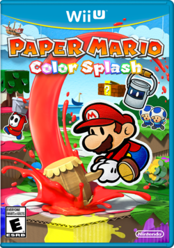 Box artwork for Paper Mario: Color Splash.