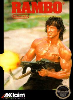 Box artwork for Rambo.