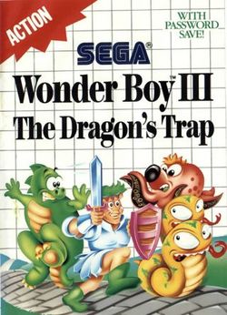 Box artwork for Wonder Boy III: The Dragon's Trap.