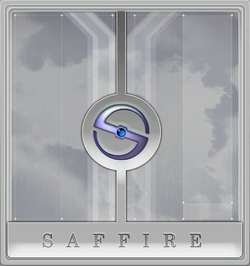 Saffire's company logo.