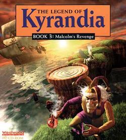 Box artwork for The Legend of Kyrandia Book Three: Malcolm's Revenge.