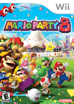 Box artwork for Mario Party 8.