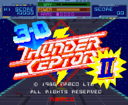 Box artwork for 3-D Thunder Ceptor II.