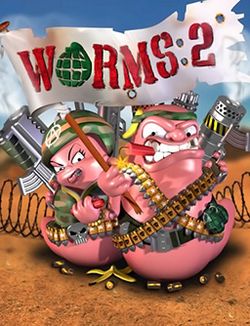 Box artwork for Worms 2.