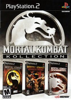 Box artwork for Mortal Kombat Kollection.
