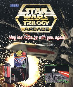 Box artwork for Star Wars Trilogy Arcade.