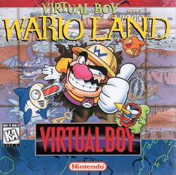 Box artwork for Virtual Boy Wario Land.