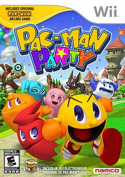 Box artwork for Pac-Man Party.