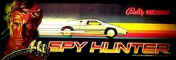 The logo for Spy Hunter.