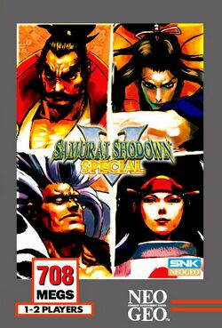 Box artwork for Samurai Shodown V Special.