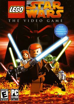 Box artwork for LEGO Star Wars: The Video Game.