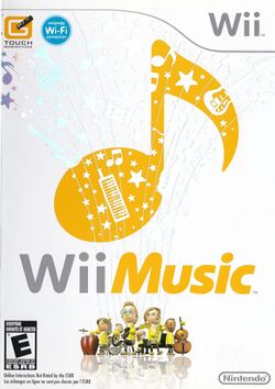 Box artwork for Wii Music.
