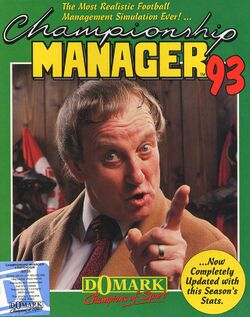 Box artwork for Championship Manager 93.