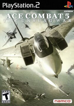 Box artwork for Ace Combat 5: The Unsung War.