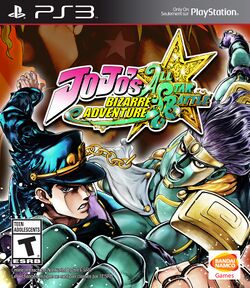 Box artwork for JoJo's Bizarre Adventure: All Star Battle.