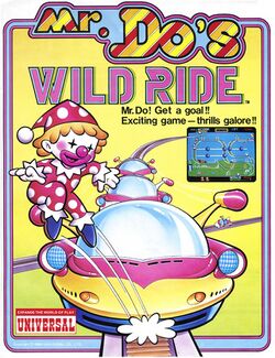 Box artwork for Mr. Do's Wild Ride.