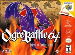 Box artwork for Ogre Battle 64: Person of Lordly Caliber.