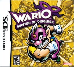 Box artwork for Wario: Master of Disguise.