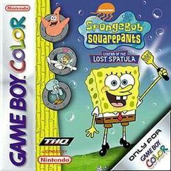 Box artwork for SpongeBob SquarePants: Legend of the Lost Spatula.