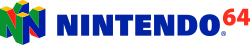 The logo for Nintendo 64.