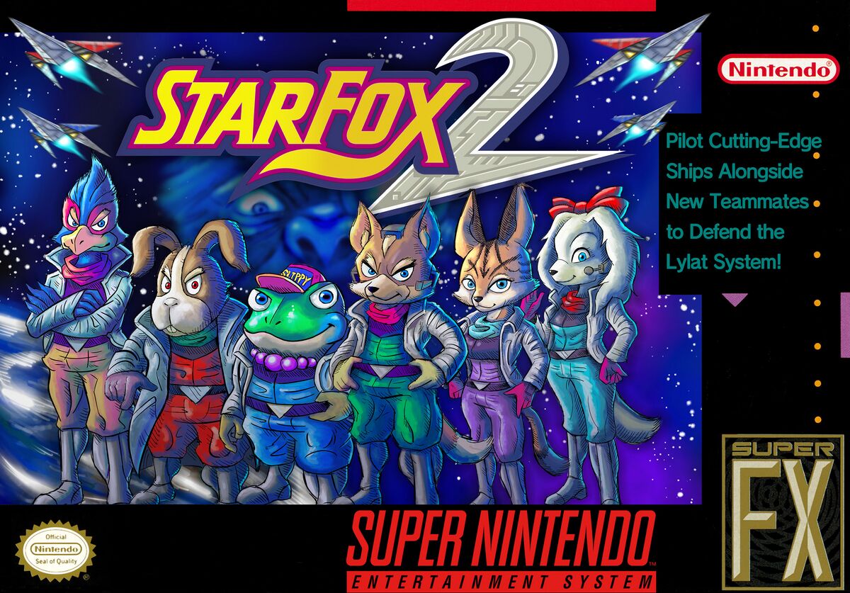 スターフォックス2 star fox 2 ロムカートリッジ This Awesome Star Fox 2 Box Art Shows Us What Could Have