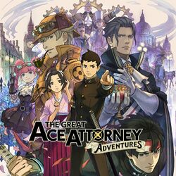 Box artwork for The Great Ace Attorney: Adventures.