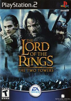 Box artwork for The Lord of the Rings: The Two Towers.