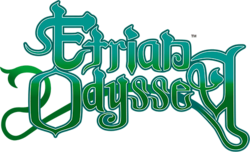 The logo for Etrian Odyssey.
