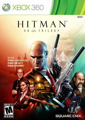 Hitman HD Trilogy Xbox 360 NA box.jpg