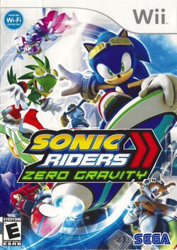 Box artwork for Sonic Riders: Zero Gravity.