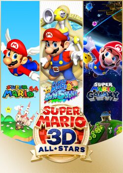 Box artwork for Super Mario 3D All-Stars.