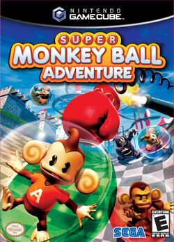 Box artwork for Super Monkey Ball Adventure.