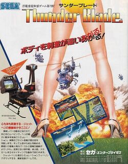 Box artwork for Thunder Blade.