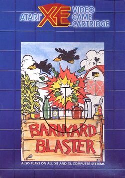 Box artwork for Barnyard Blaster.