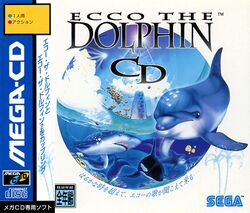 Box artwork for Ecco the Dolphin CD.