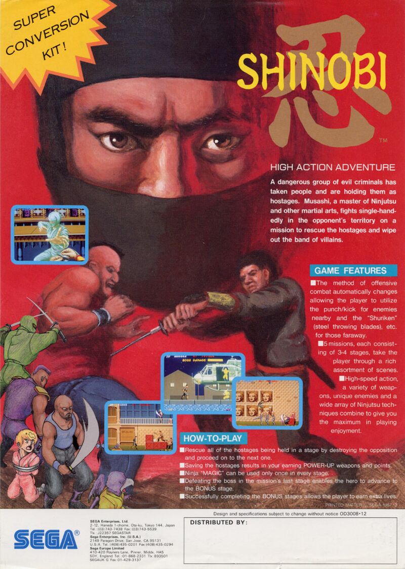 Shinobi — StrategyWiki, the video game walkthrough and strategy guide wiki