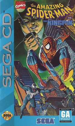 Box artwork for The Amazing Spider-Man vs. the Kingpin.